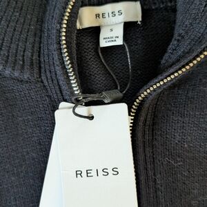 Reiss Men's Navy Zip-Up Sweater -NWT